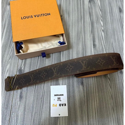 Louis Vuitton 模糊老花皮帶
