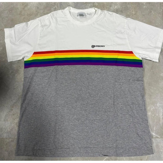 Burberry 彩虹拼接 Logo Tee