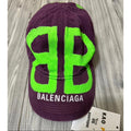 Balenciaga 酒紅反光帽