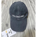 Balenciaga黑破壞中間Logo Dad Hat