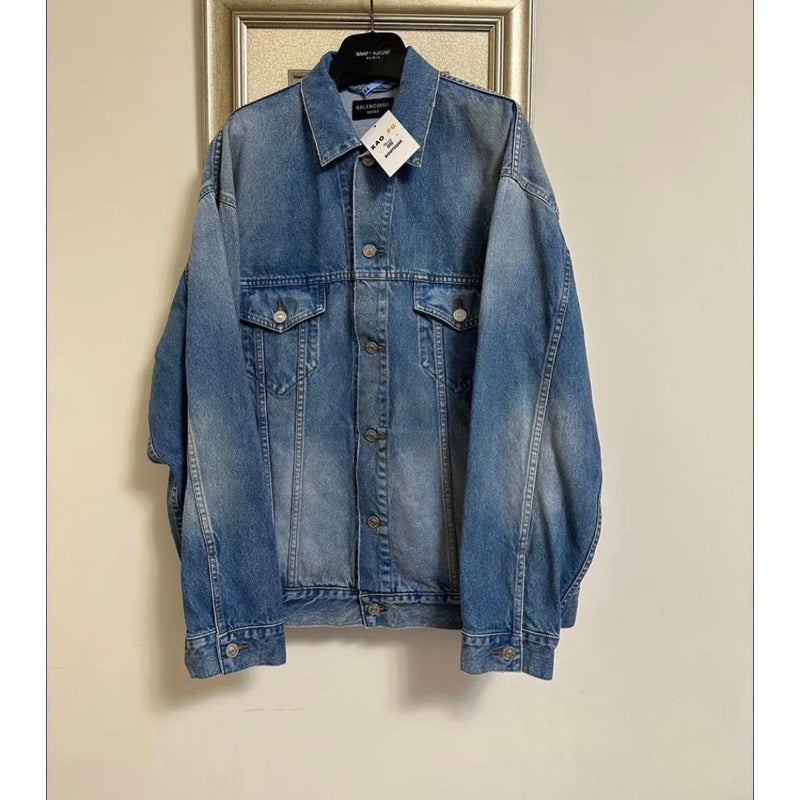 Balenciaga藍塗鴉牛仔外套
