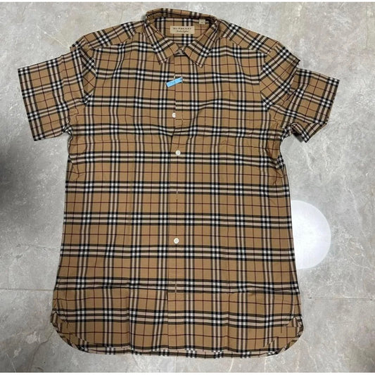 Burberry 經典格紋短袖襯衫