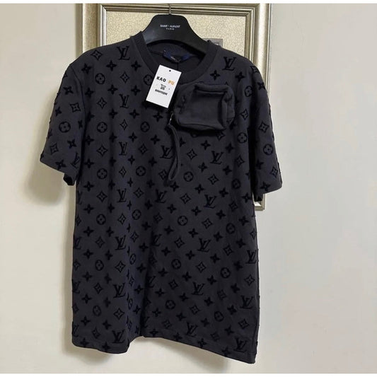 Louis Vuitton 滿版老花植絨小包Tee