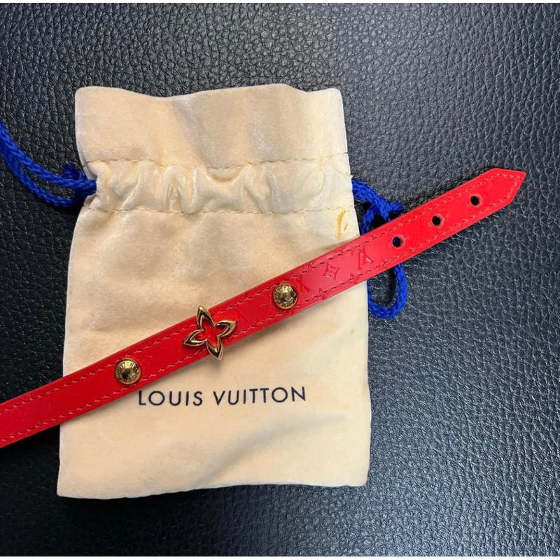 Louis Vuitton 皮革老花手環