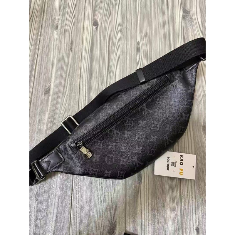 Louis Vuitton 新款晶片黑老花腰包