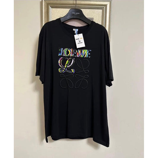 Loewe 黑Glitch Anagram Logo Tee