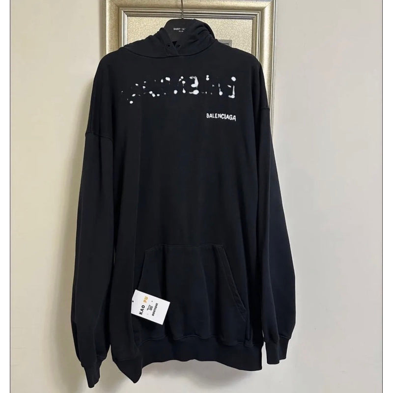 Balenciaga黑 Hand Drawn Hoodie