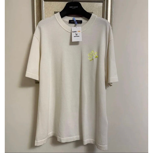 Louis Vuitton 白別針螢光Tee