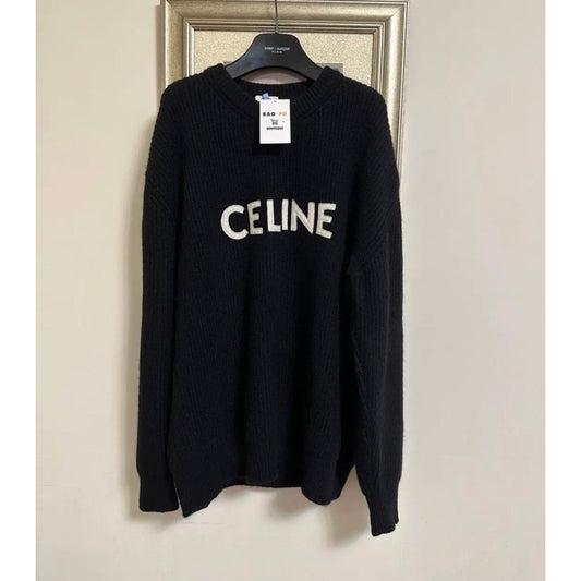 Celine 塞琳胸前Logo毛衣