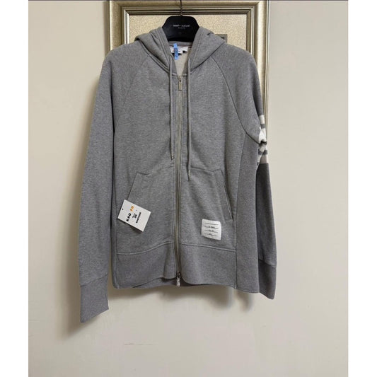 Thom Browne 4Bar 棉圈連帽外套