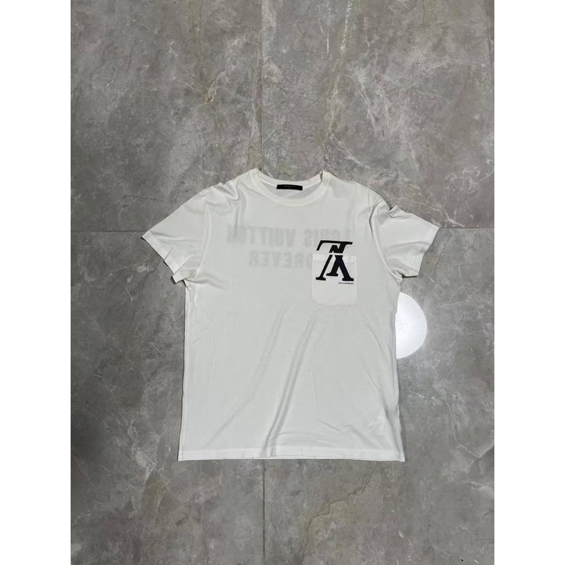 Louis Vuitton 倒Logo 口袋Tee
