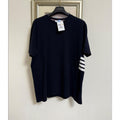 Thom Browne 藍色腰間4BAR Tee