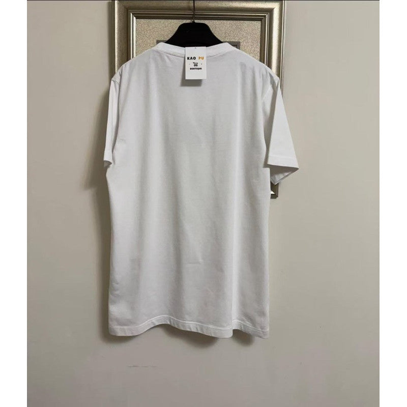 Dior 白色Couture刺繡方牌 Logo Tee