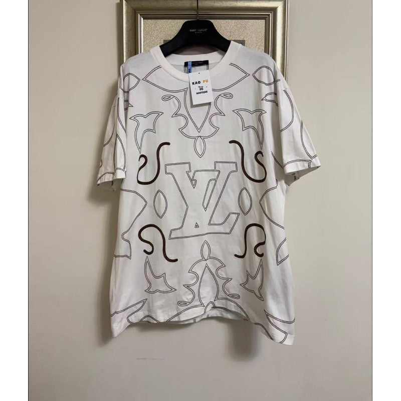 Louis Vuitton 刺繡Aquagarden Tee