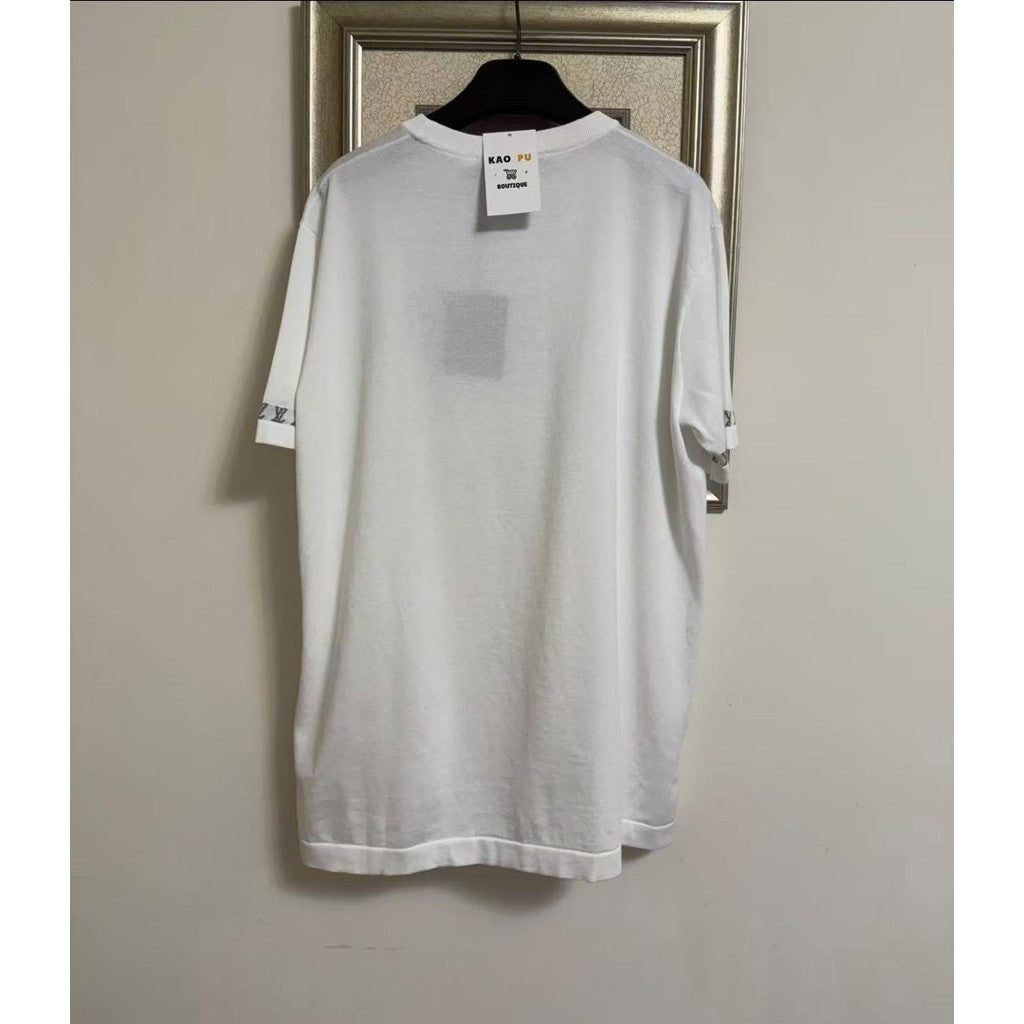 Louis Vuitton 刺繡滾邊針織Logo Tee