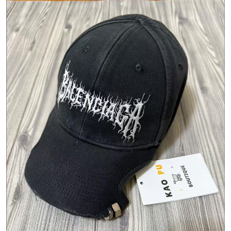 Balenciaga Notch DIY Metal Logo Dad Hat