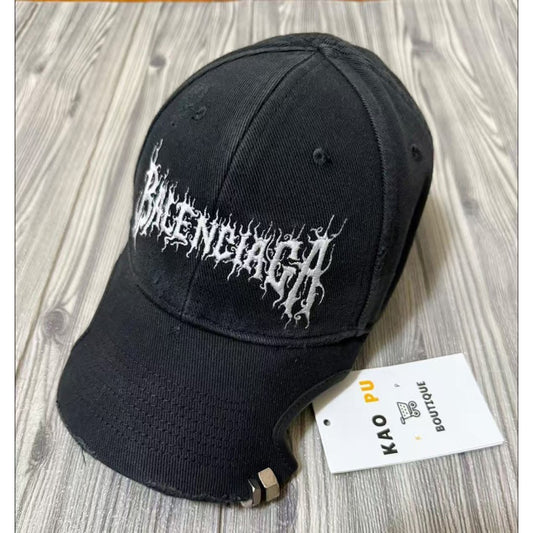 Balenciaga Notch DIY Metal Logo Dad Hat