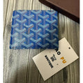 Goyard藍色經典對折皮夾