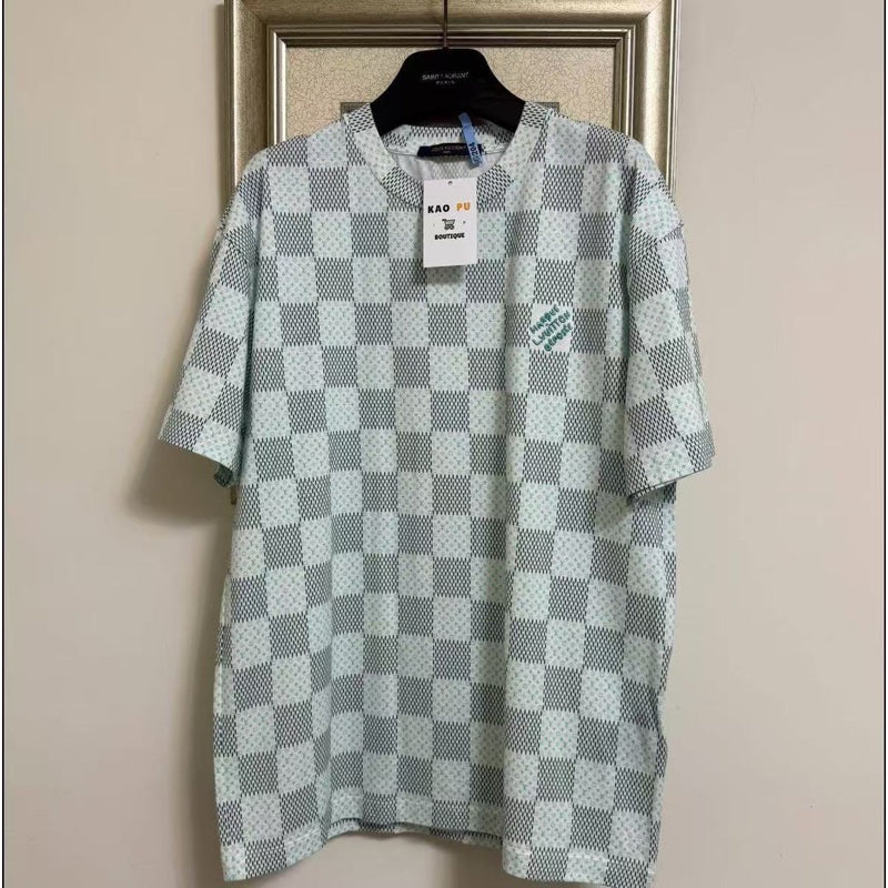 Louis Vuitton 棋盤格老花Logo Tee