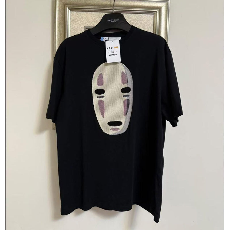 Loewe 黑色吉卜力神隱少女無臉男Logo Tee