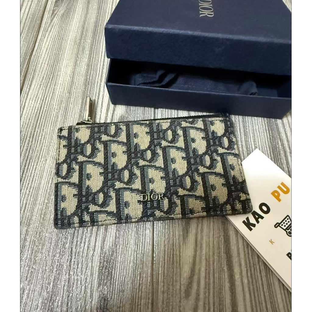 Dior Oblique拉鏈零錢卡夾