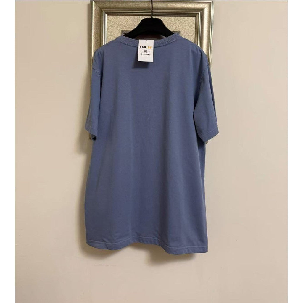 Dior 寶寶藍刺繡方牌Couture Tee
