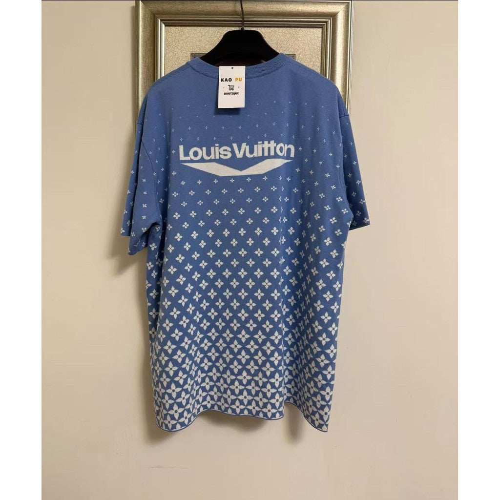 Louis Vuitton SKI滿版老花針織Logo Tee