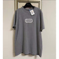 Dior淺灰色刺繡方牌Couture Tee
