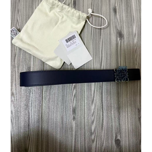 Loewe Anagram Logo 拼色皮帶
