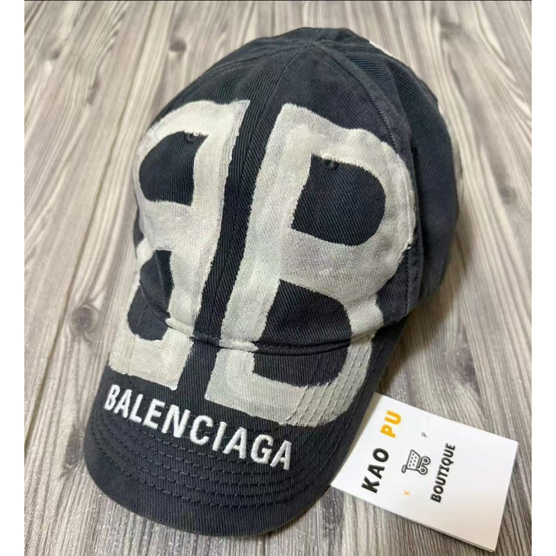 Balenciaga 夜光BB塗鴉Logo Dad Hat