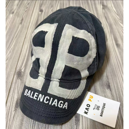 Balenciaga 夜光BB塗鴉Logo Dad Hat