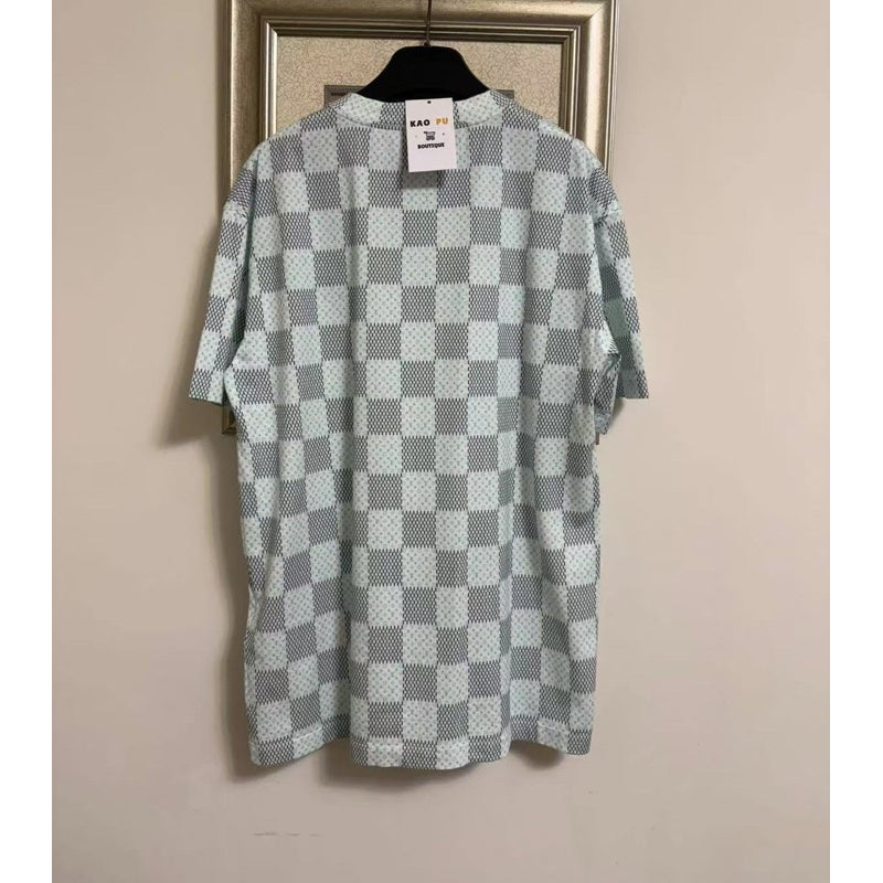 Louis Vuitton 棋盤格老花Logo Tee