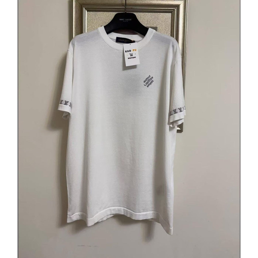 Louis Vuitton 刺繡滾邊針織Logo Tee