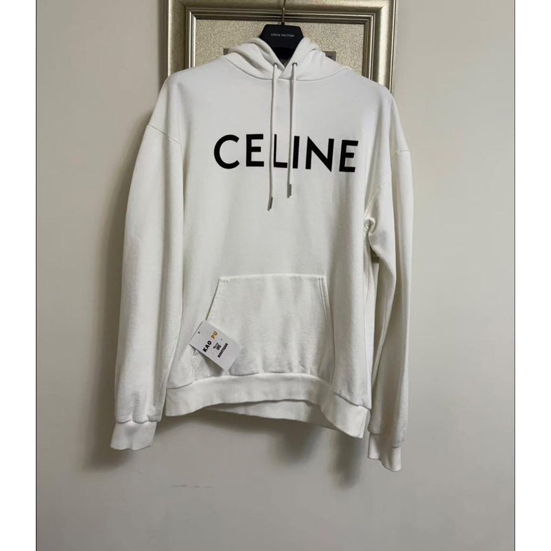 Celine 胸前正字Logo Hoodie