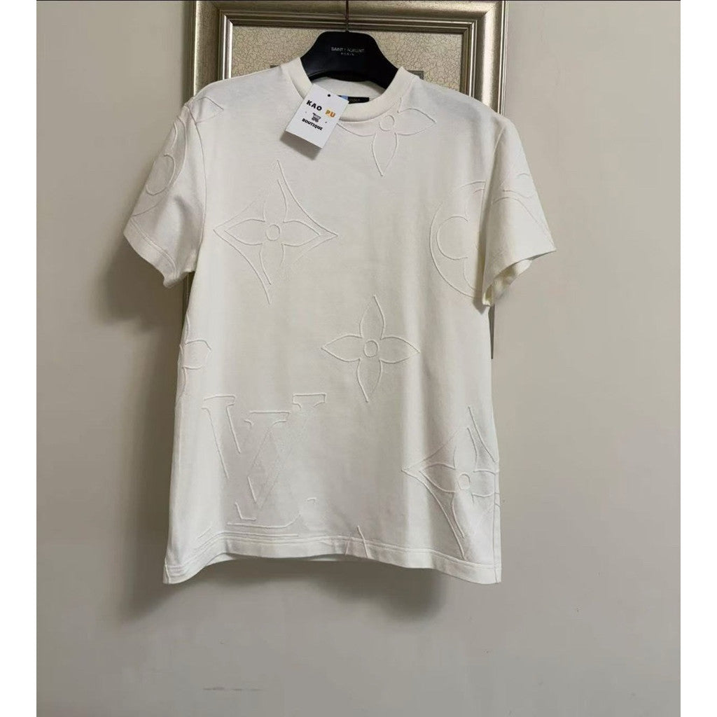 Louis Vuitton 刺繡滿版老花Tee