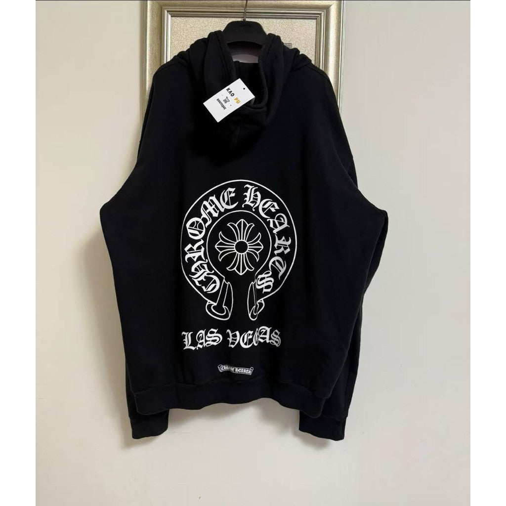 Chrome Hearts 黑色拉斯維加斯限定馬蹄連帽外套