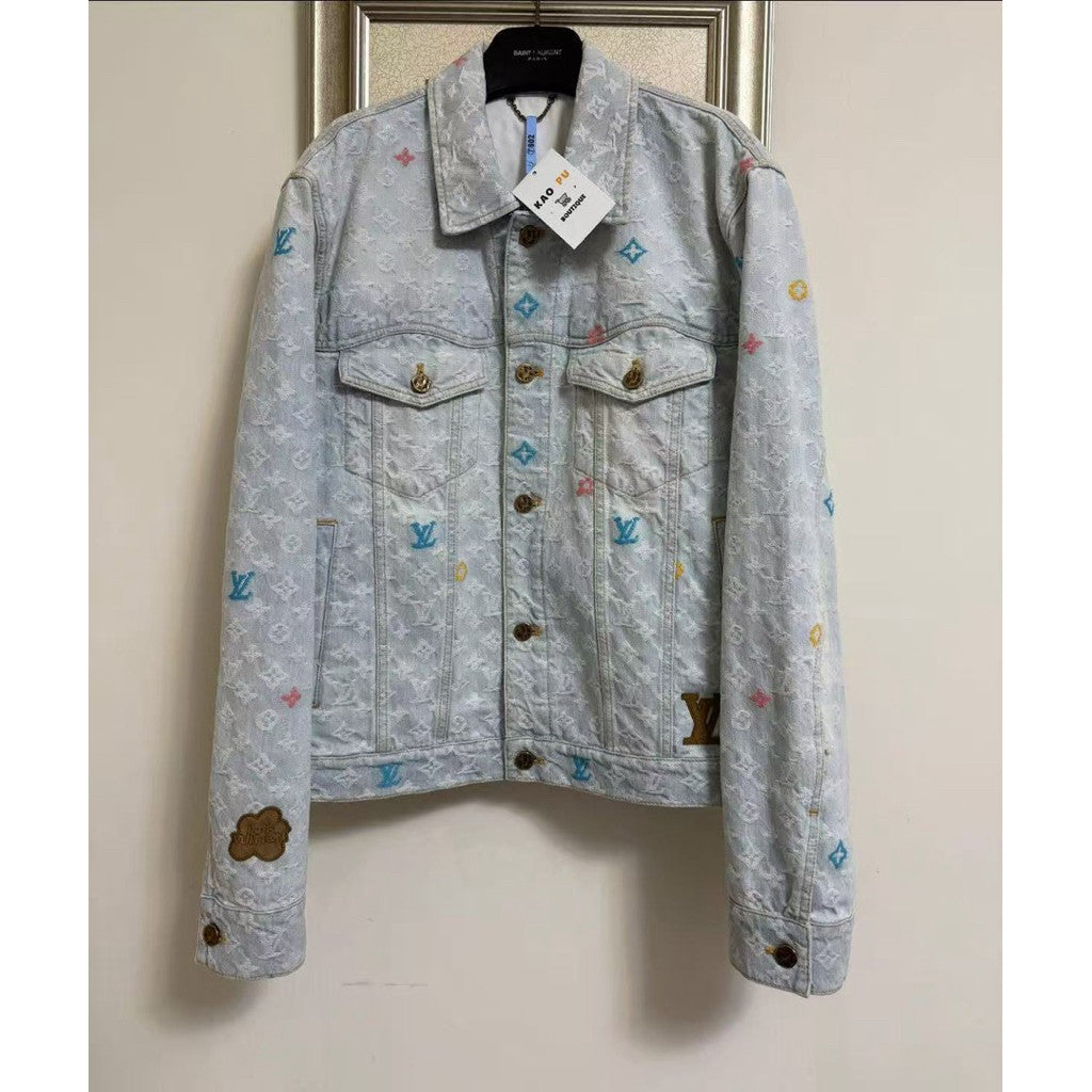 Louis Vuitton 聯名Tyler The Creator滿版老花牛仔外套