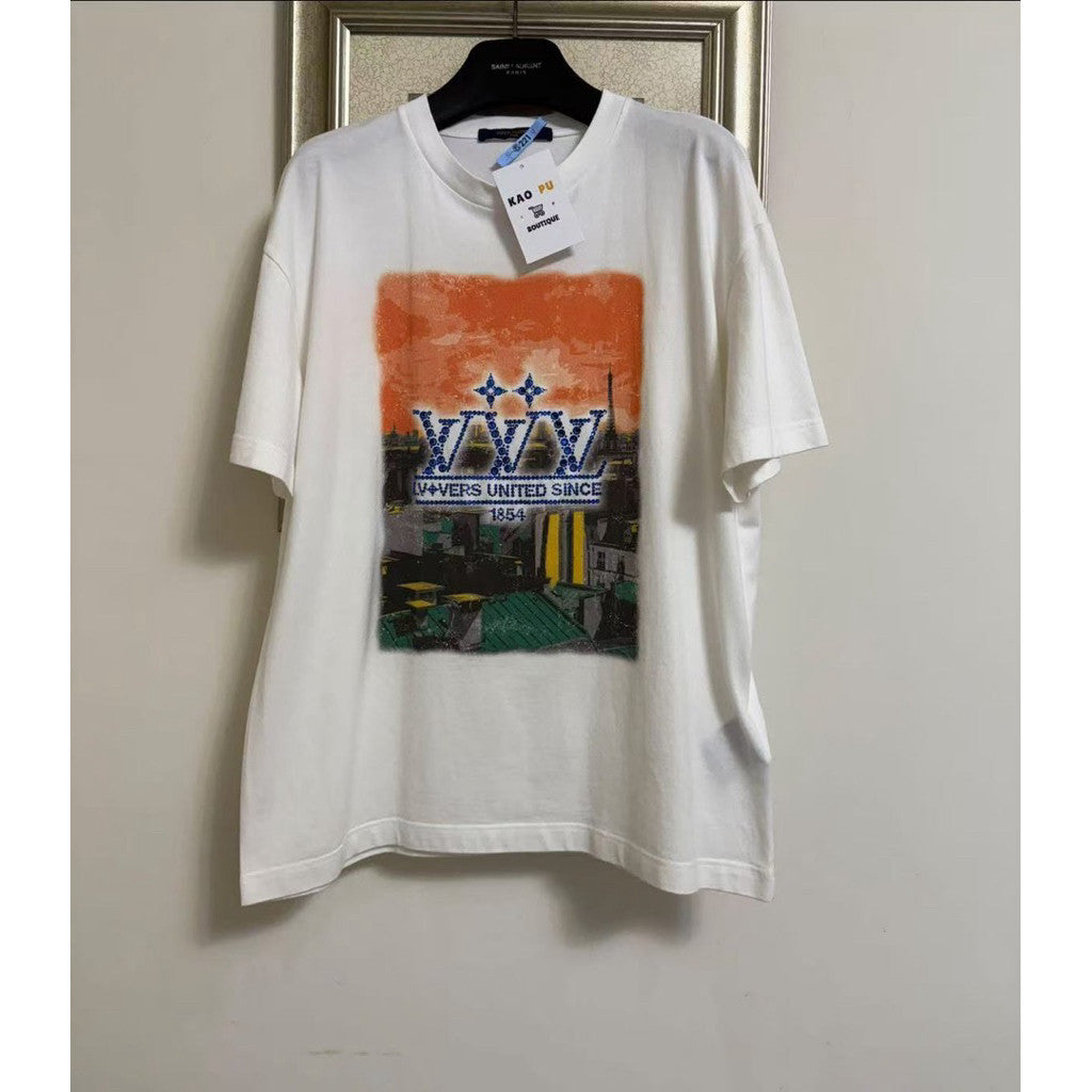 Louis Vuitton 水鑽 Vers United Lovers Logo Tee