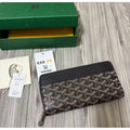 Goyard 經典黑棕ㄇ字拉鏈長夾