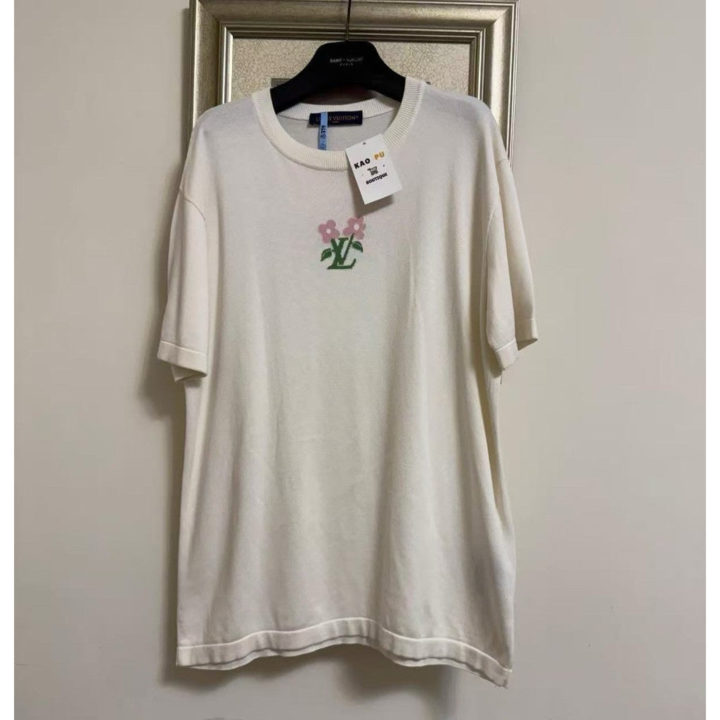 Louis Vuitton 聯名Tyler小花針織Logo Tee