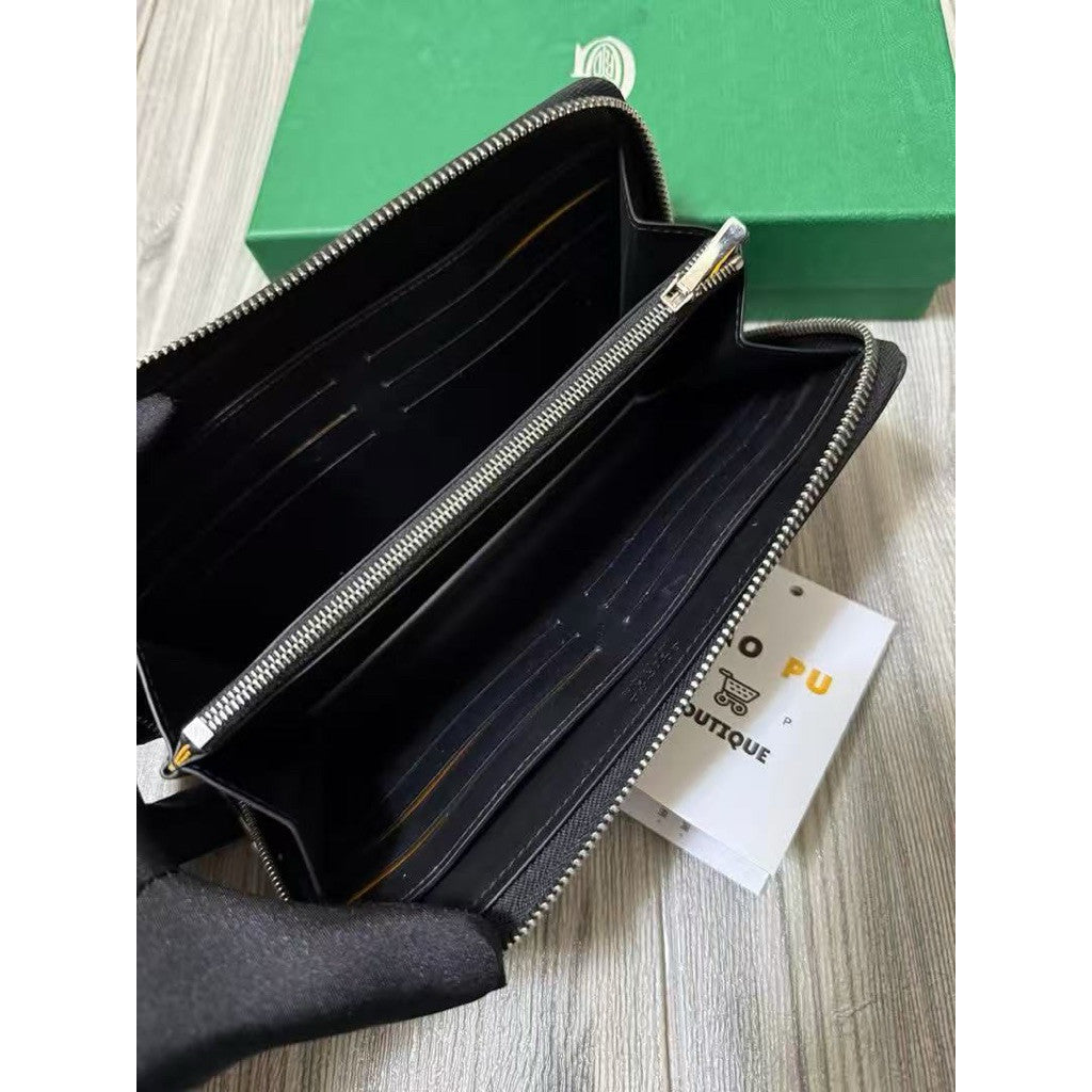 Goyard 經典黑棕ㄇ字拉鏈長夾