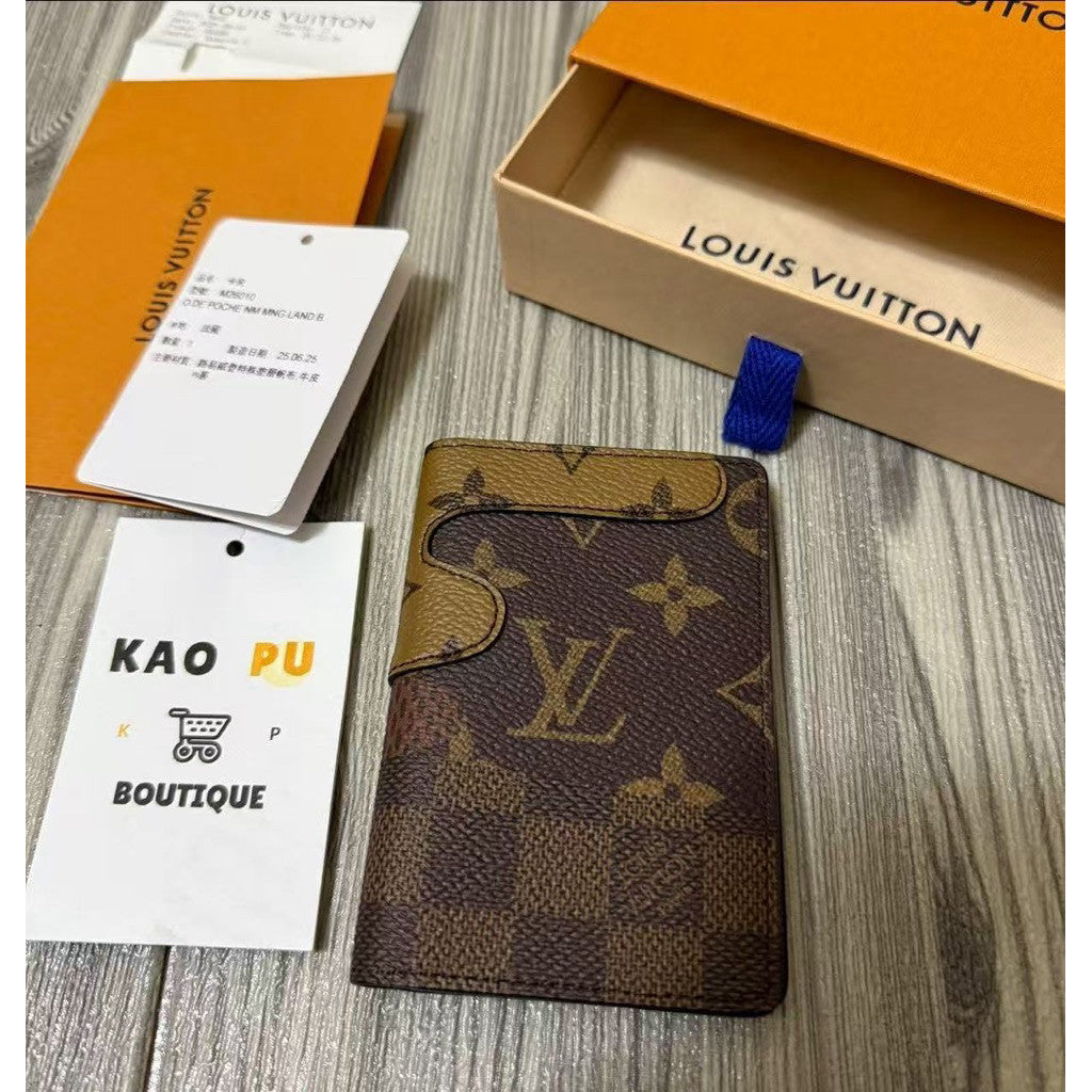Louis Vuitton 3.0聯名拼接老花對折卡夾
