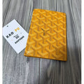 Goyard 黃色對折護照夾