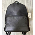Louis Vuitton 黑老花皮革壓紋Racer後背包 M46109
