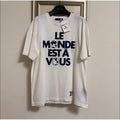 Louis Vuitton 白色植絨Logo Tee