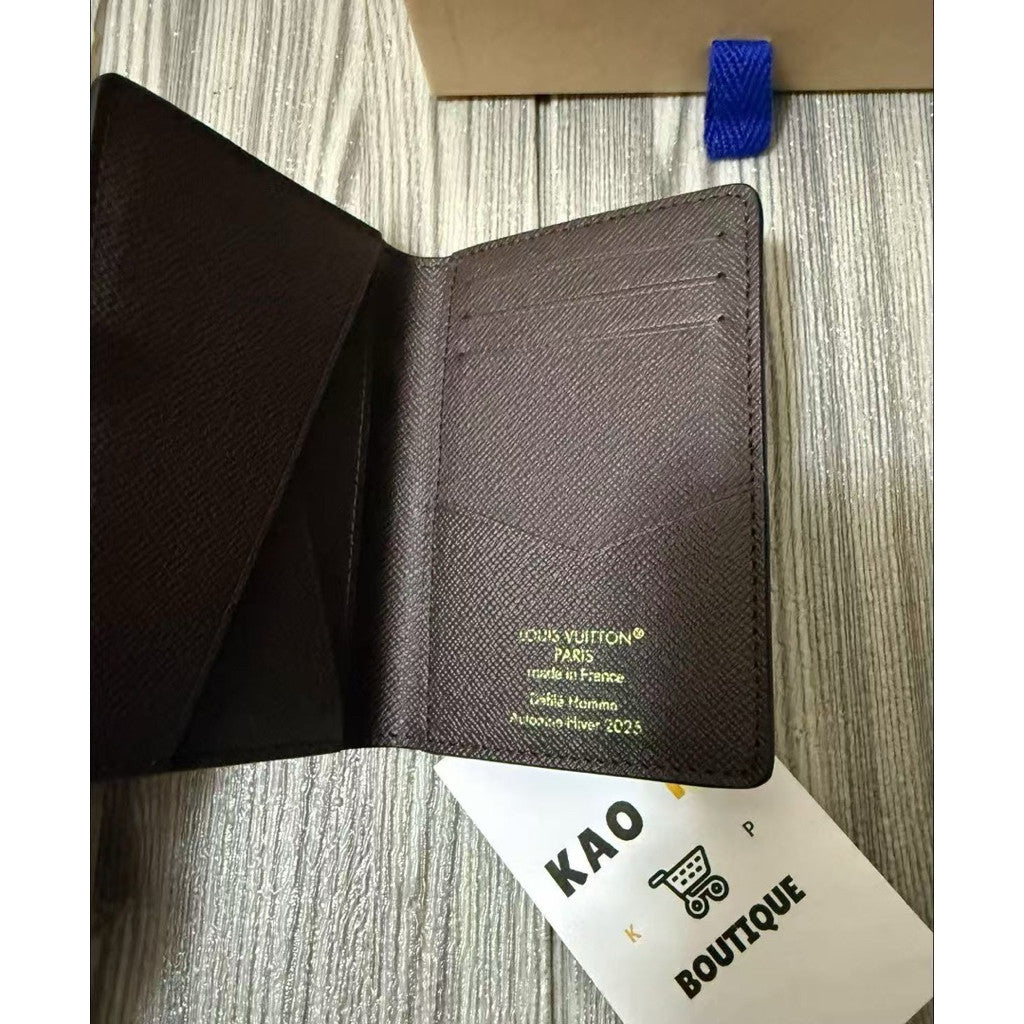 Louis Vuitton 3.0聯名拼接老花對折卡夾