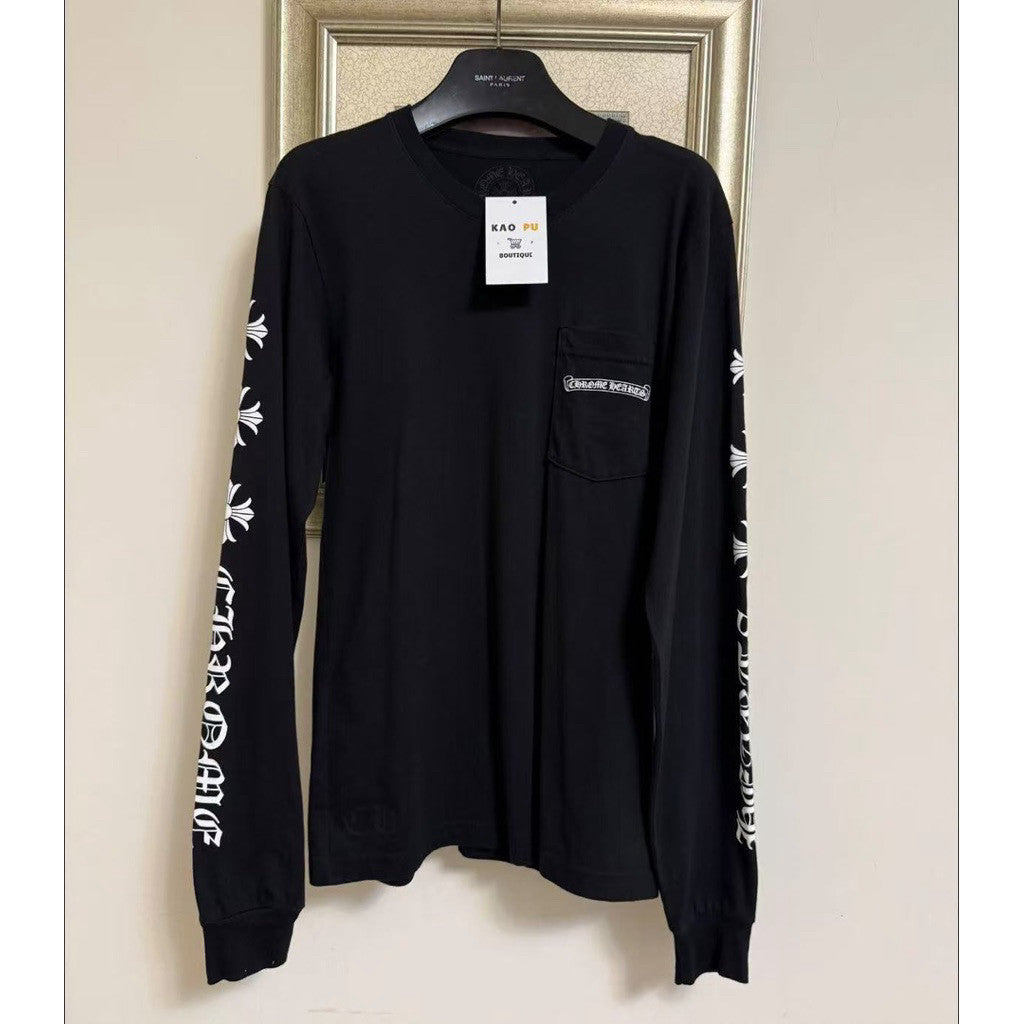 Chrome Hearts 黑色梵文十字花臂長袖