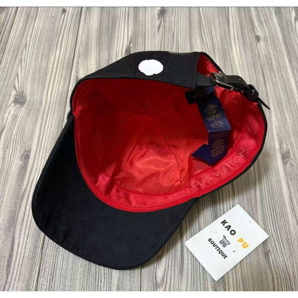 Louis Vuitton 聯名黑白波點老花Dad Hat