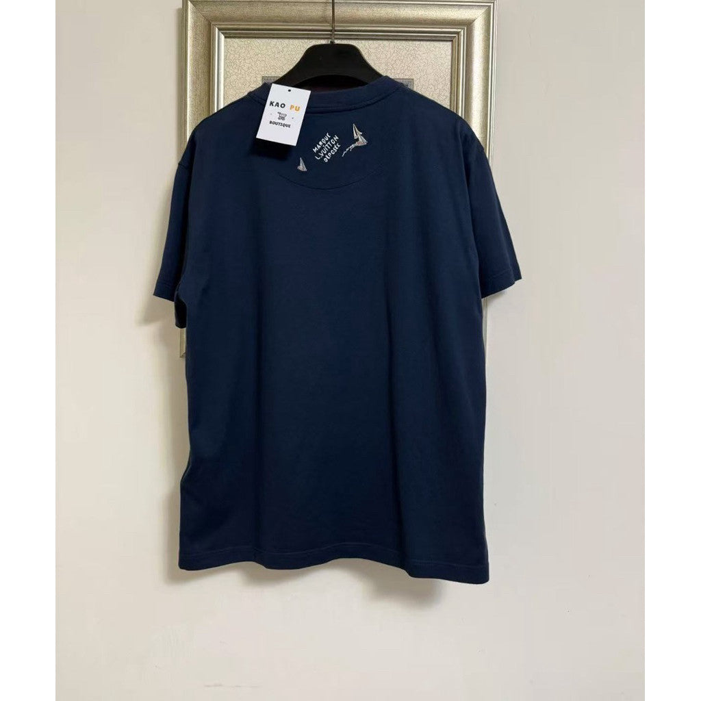 Louis Vuitton 刺繡帆船Regatta Logo Tee