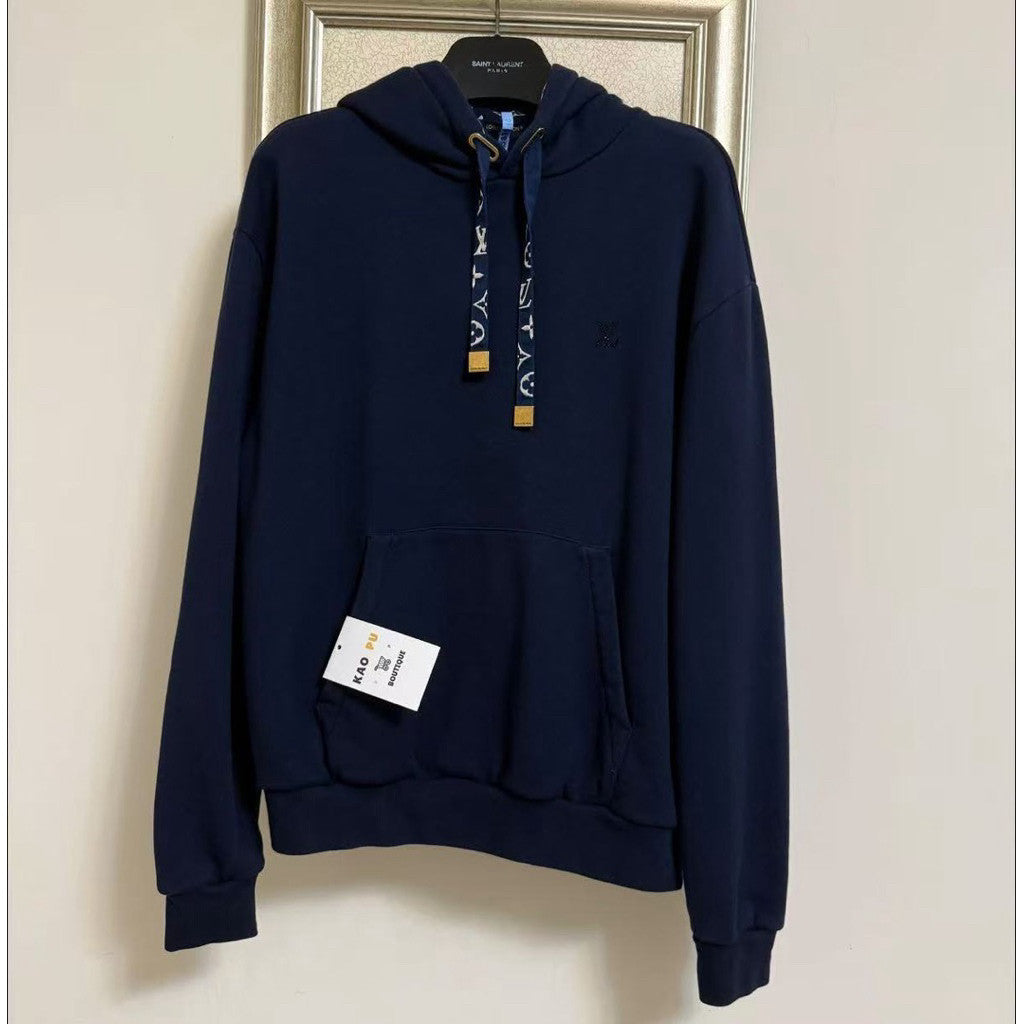 Louis Vuitton 水鑽Logo內襯滿版老花Hoodie